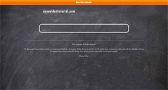 Desktop Screenshot of openvideotutorial.com